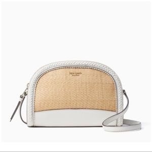 Kate Spade Reiley Straw Dome Crossbody Bag